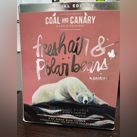 Coal + Canary Candle 8oz - Fresh Air & Polar Bears - The Canada - Picture 2 of 4